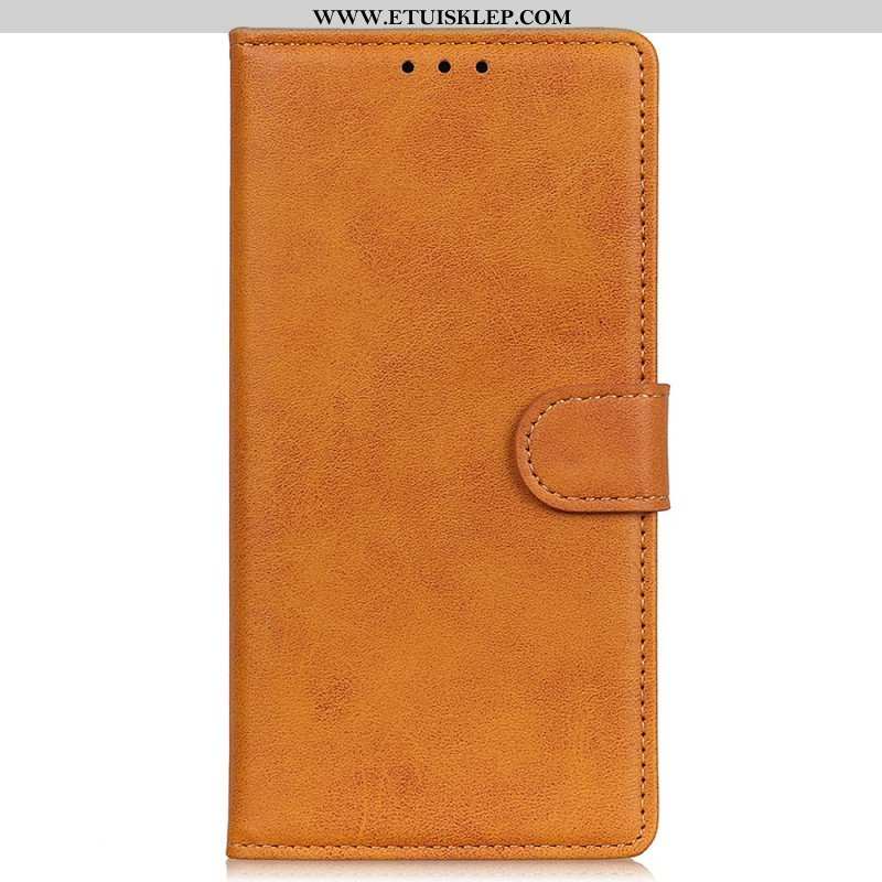 Etui Folio do Moto G71 5G Retro Matowy Efekt Skóry